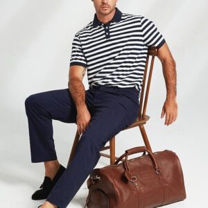Alternative view of Men’s Versatile Leather Weekender Bag with Integrated Shoe (Pack of 3)