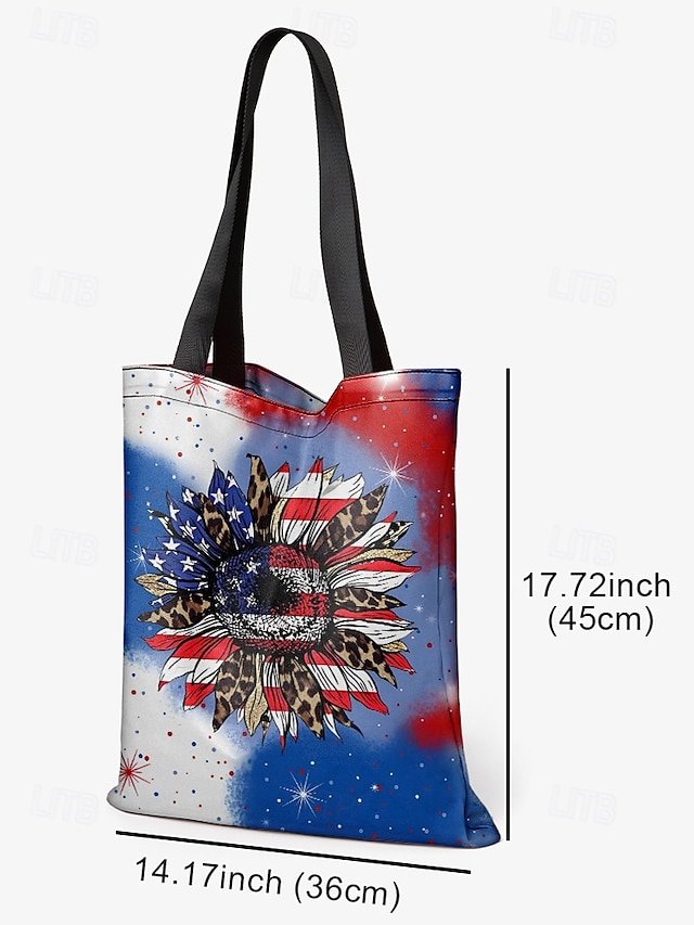 Women’s Sunflower Polyester Tote Bag - Image 3