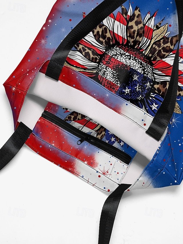 Women’s Sunflower Polyester Tote Bag - Image 4