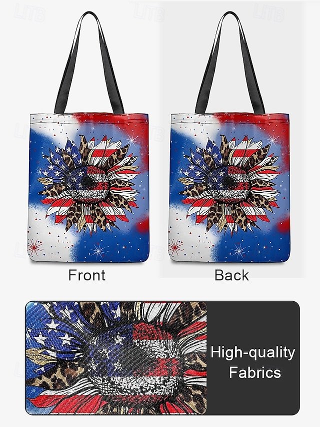 Women’s Sunflower Polyester Tote Bag - Image 5