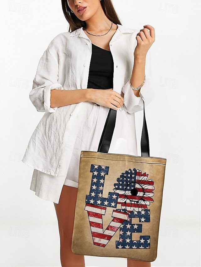 Women’s Sunflower Polyester Tote Bag - Image 6