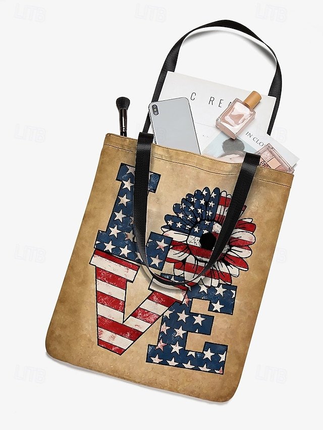 Women’s Sunflower Polyester Tote Bag - Image 7