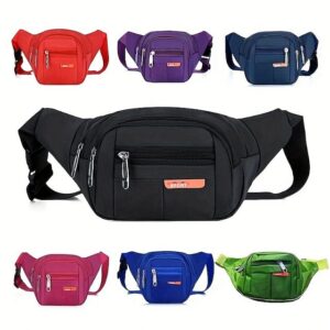 Black Waterproof Waist Bag