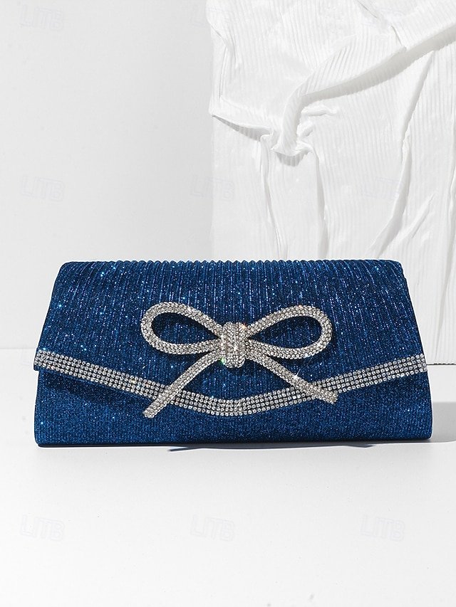 Women’s Rhinestone Polyester Clutch - Image 2