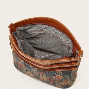 Alternative view of Women’s Faux Leather Crossbody Bag with Zipper