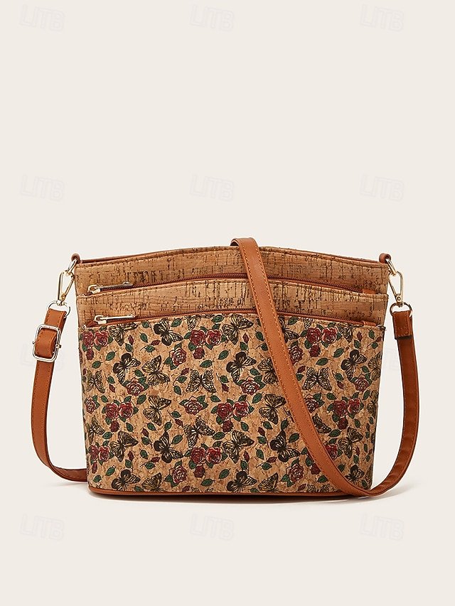 Women’s Faux Leather Crossbody Bag with Zipper - Image 6
