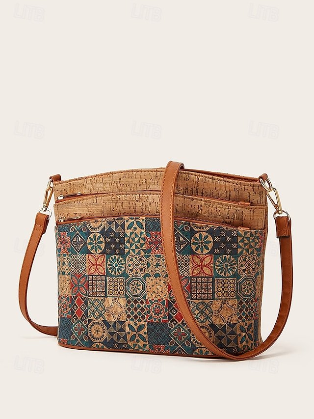 Women’s Faux Leather Crossbody Bag with Zipper - Image 8