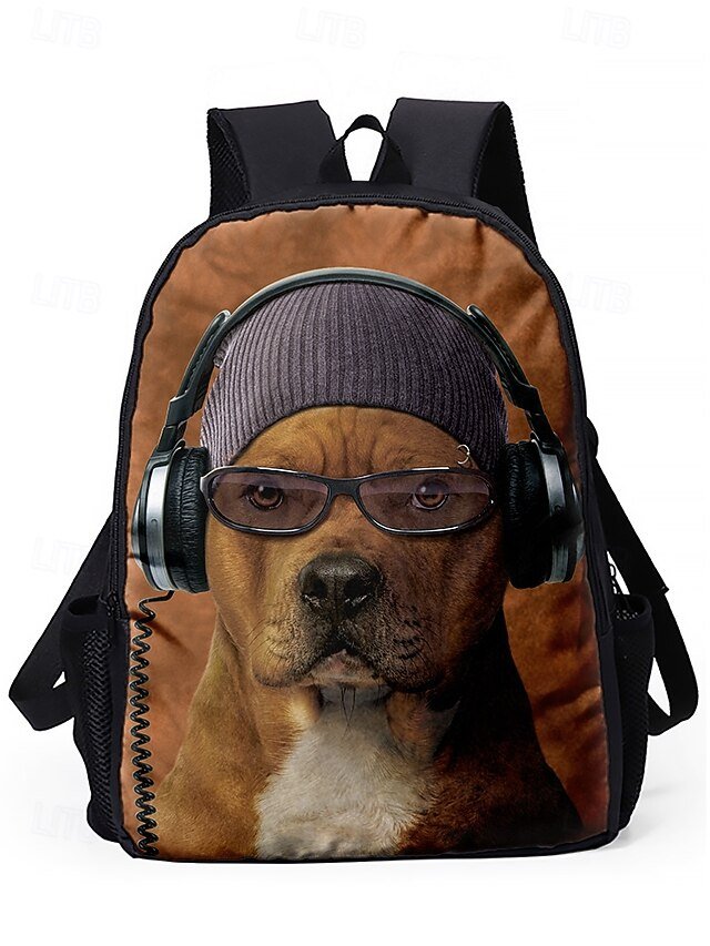 Boys 3-piece Cool Dog Headphones Printed Backpack Set - Image 4