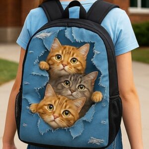 Alternative view of Kids’ Cat Polyester Backpack