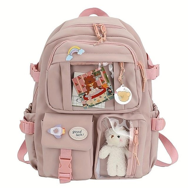 Women’s Nylon Backpack with Zipper - Image 7