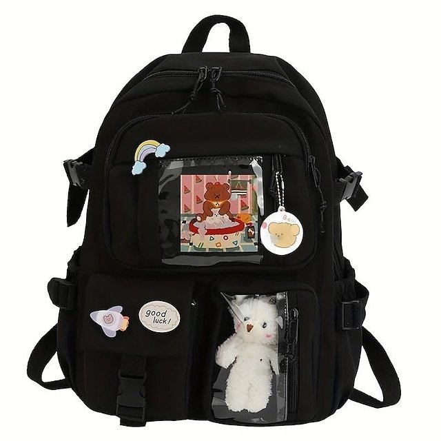 Women’s Nylon Backpack with Zipper - Image 8