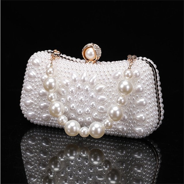 Elegant Pearl Clutch Bag