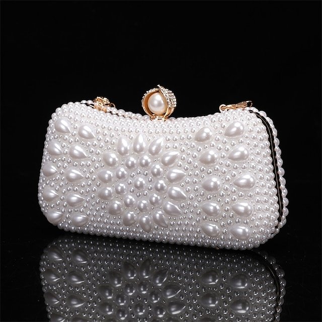 Elegant Pearl Clutch Bag - Image 2