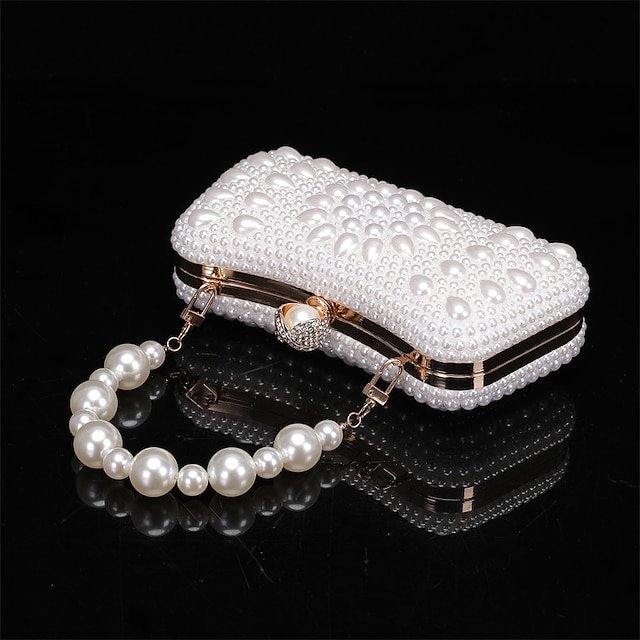 Elegant Pearl Clutch Bag - Image 4