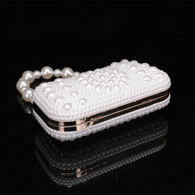Elegant Pearl Clutch Bag - Image 5