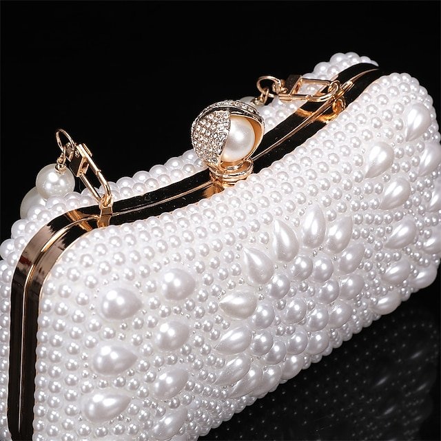 Elegant Pearl Clutch Bag - Image 6