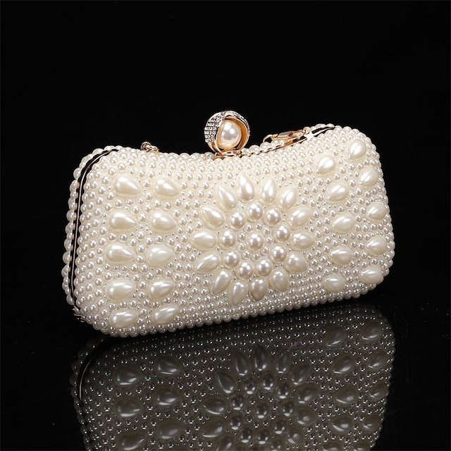 Elegant Pearl Clutch Bag - Image 8