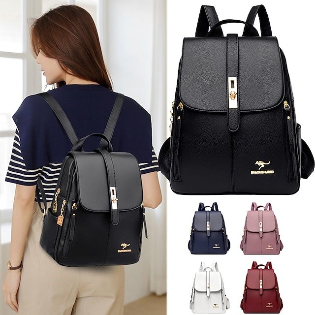 Women’s Faux Leather Backpack