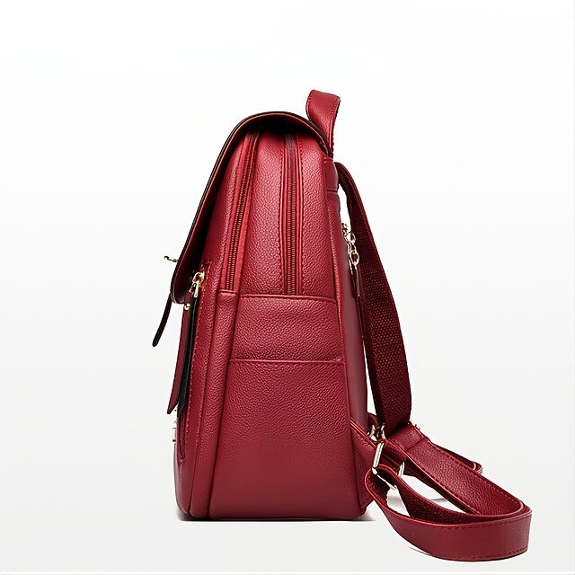 Women’s Faux Leather Backpack - Image 2