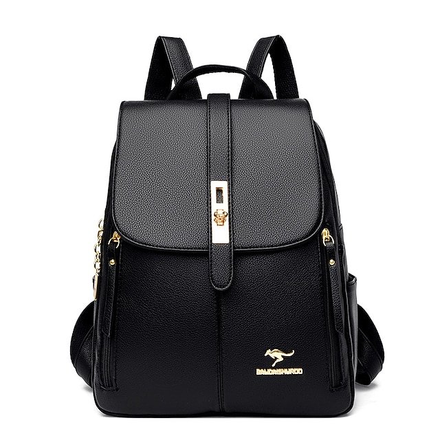 Women’s Faux Leather Backpack - Image 6