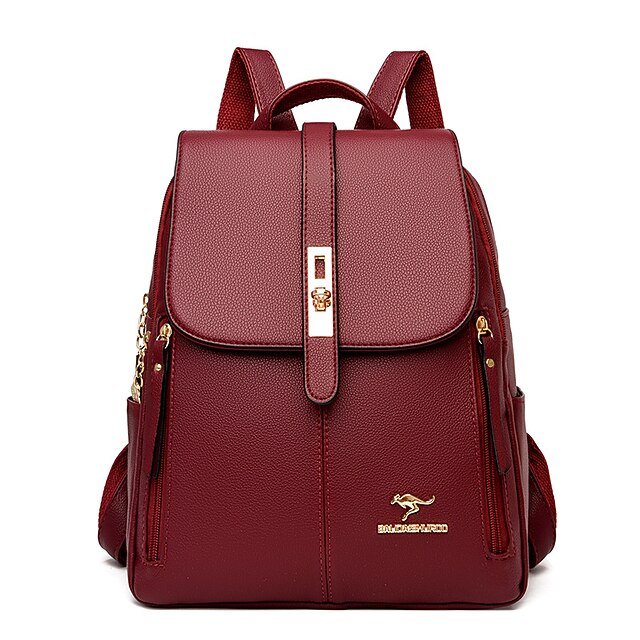 Women’s Faux Leather Backpack - Image 7