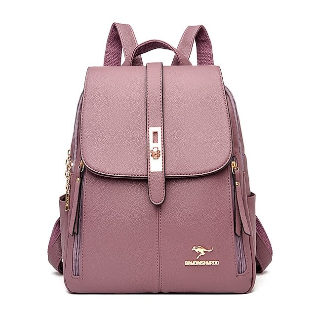 Women’s Faux Leather Backpack - Image 8