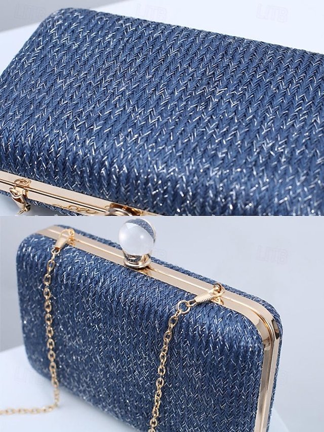 Women’s Pearl Straw Clutch - Image 6