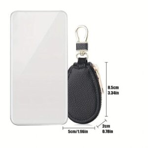 Alternative view of Faux Leather Zipper Key Case