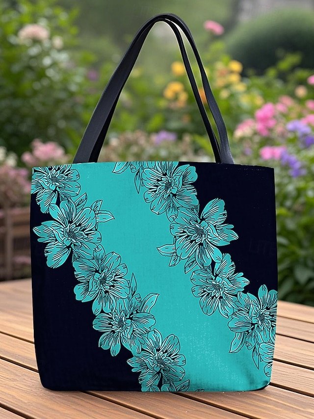 Women’s Floral Polyester Tote Bag - Image 4