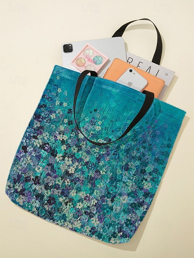 Women’s Floral Polyester Tote Bag - Image 8