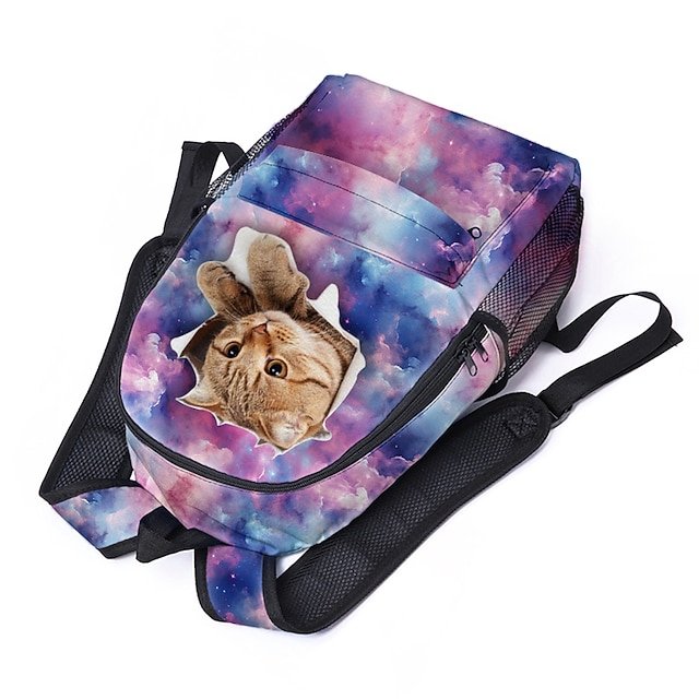 Women’s Cat Polyester Backpack - Image 2