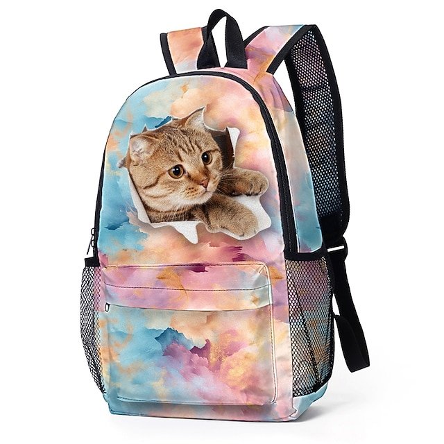 Women’s Cat Polyester Backpack - Image 8