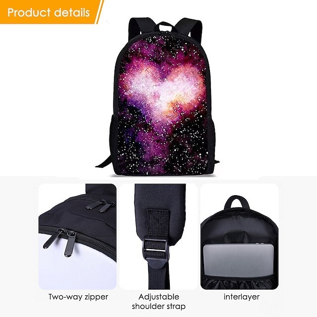Galaxy Print Backpack - Image 4