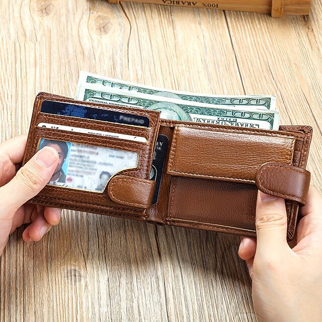 Unisex Cowhide Wallet - Image 6