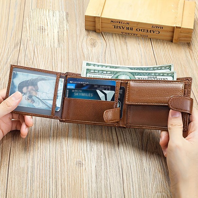Unisex Cowhide Wallet - Image 7