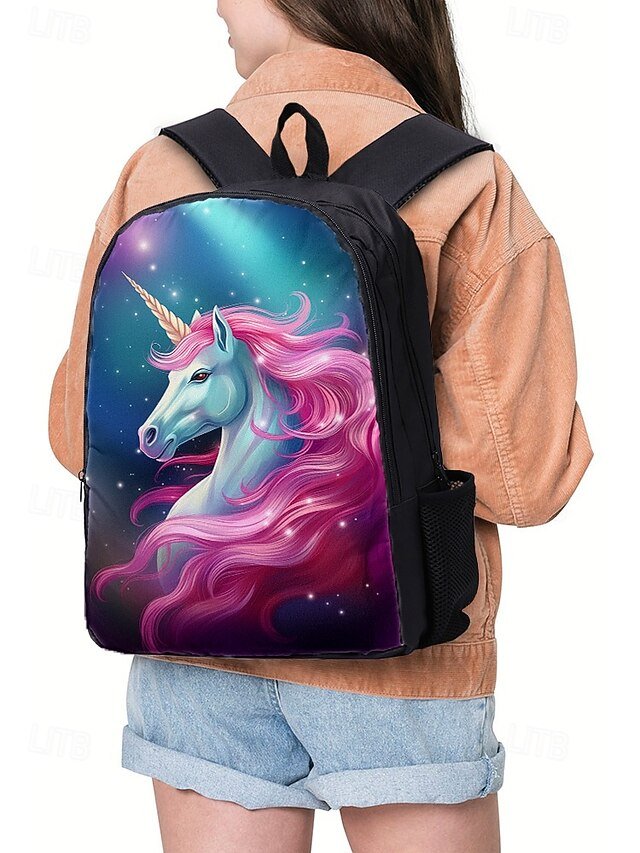 Girls 3-Piece Unicorn Backpack Set - Image 2
