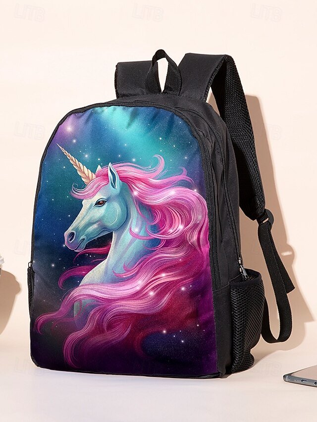 Girls 3-Piece Unicorn Backpack Set - Image 3