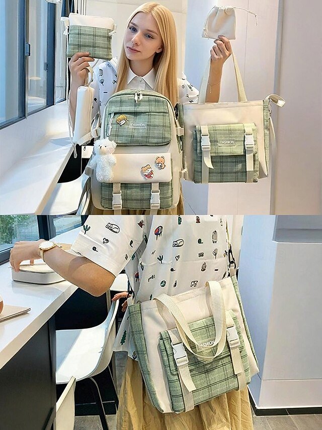 Girls’ Canvas Backpack Set - Image 3