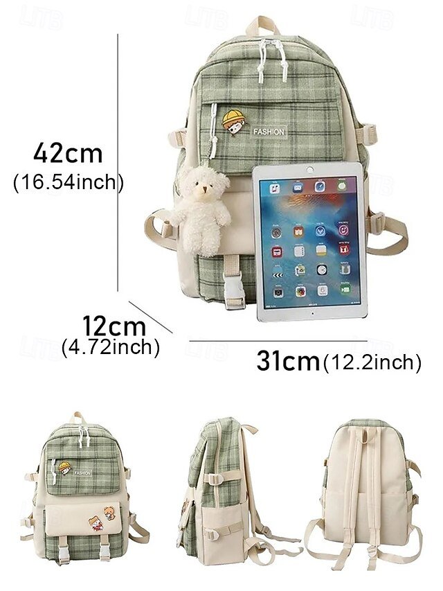 Girls’ Canvas Backpack Set - Image 4