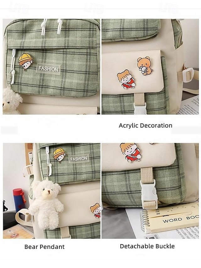 Girls’ Canvas Backpack Set - Image 7