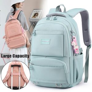 Girls’ Large Capacity School Backpack with Luggage Strap