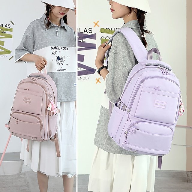 Girls’ Large Capacity School Backpack with Luggage Strap - Image 2