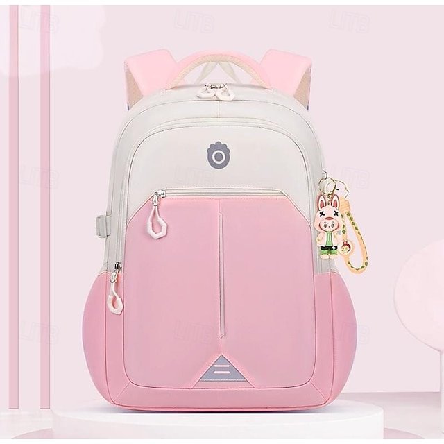 Girls’ Polyester Backpack with Zipper