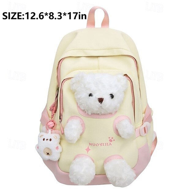 Girls’ Nylon Backpack with Zipper - Image 4