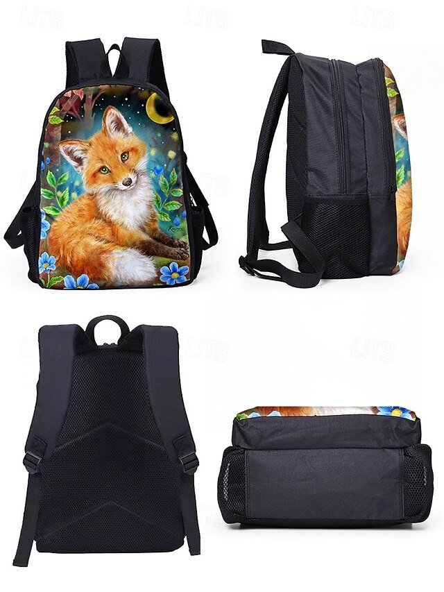 Girls’ Fox Oxford Backpack Set - Image 7
