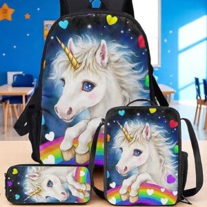 Girls’ Unicorn Oxford Backpack Set