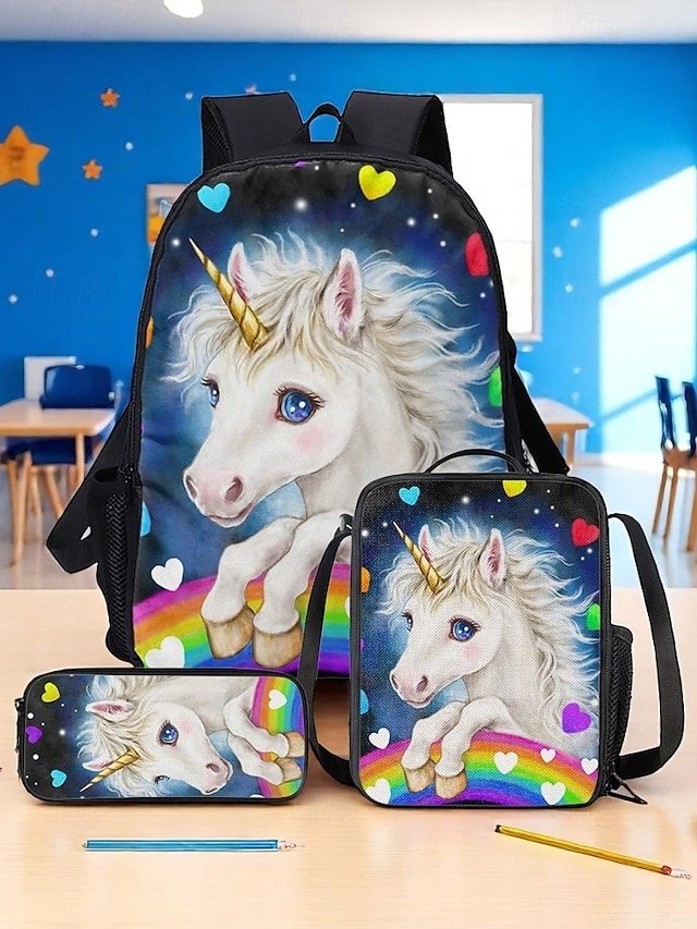 Girls’ Unicorn Oxford Backpack Set