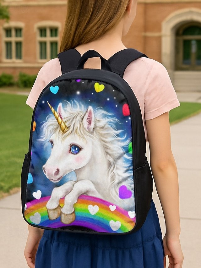 Girls’ Unicorn Oxford Backpack Set - Image 2