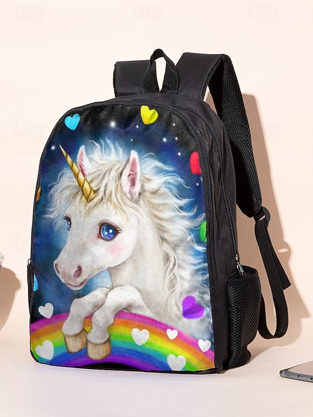 Girls’ Unicorn Oxford Backpack Set - Image 3