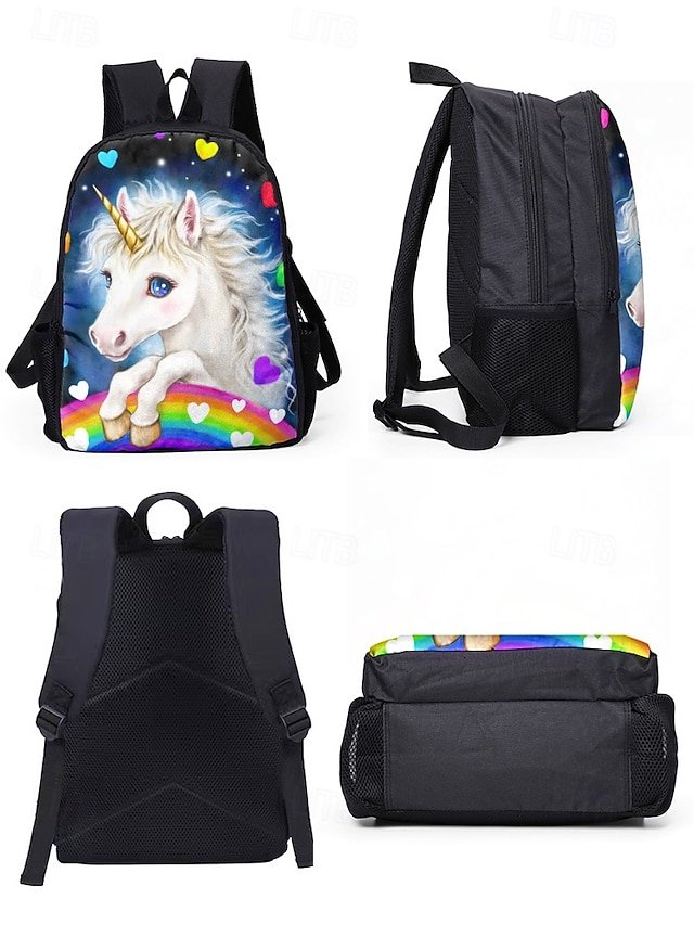 Girls’ Unicorn Oxford Backpack Set - Image 7